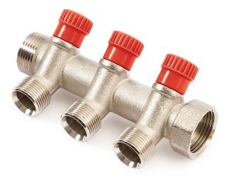 Коллектор 1"ПМ2вент*3/4"красн. ручка под евроконус ник 630057N1005R2H купить Коллектор 1"ПМ2вент*3/4"красн. ручка под евроконус ник 630057N1005R2H купить
